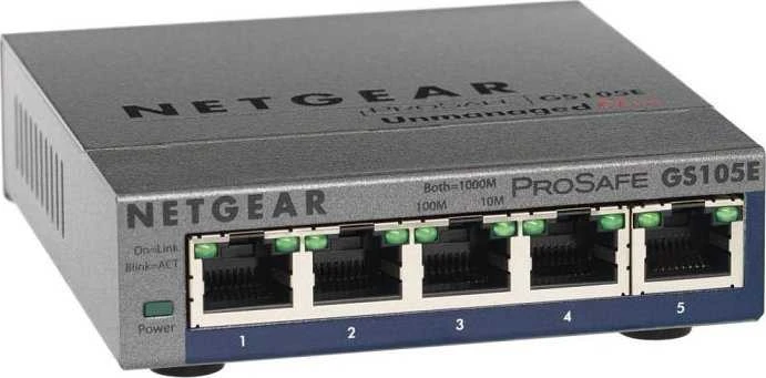Šakotuvas Jungiklis NETGEAR GS105E-200PES