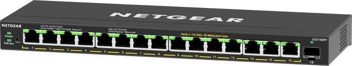 Šakotuvas Jungiklis NETGEAR GS316EPP-100PES