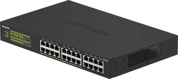 Šakotuvas NETGEAR 24PT GIGE UNMANAGED SWITCH W/POE+