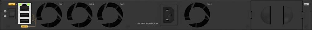 Black Box Juodas Box NETGEAR 24+4 PRIEVADŲ VALDOMAS AV KOMUTATORIUS