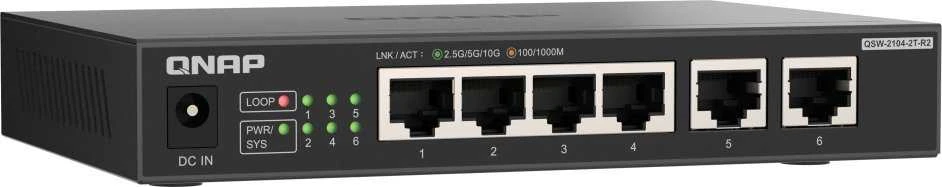 Šakotuvas Jungiklis Qnap QSW-2104-2T-R2
