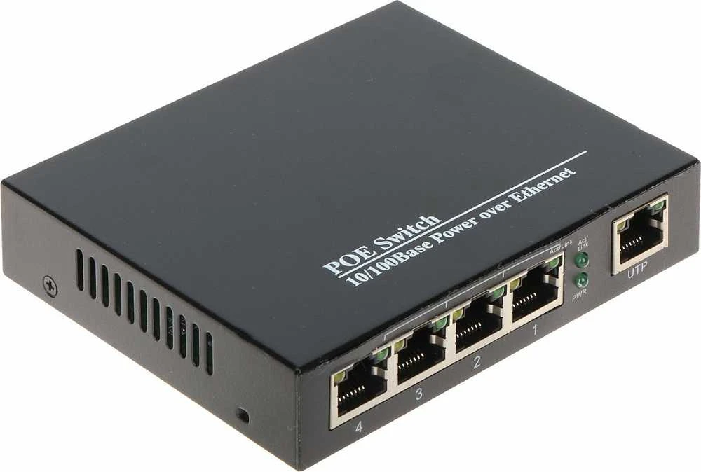 Šakotuvas INY SWITCH POE SPS-4P/1 5 PRIEVADŲ