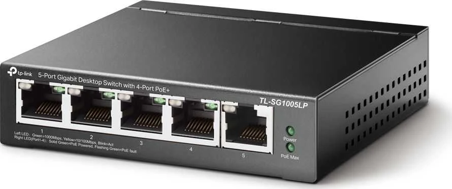 Šakotuvas SWITCH POE TL-SG1005LP 5 PRIEVADŲ TP-LINK