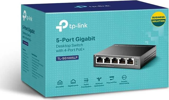 Šakotuvas SWITCH POE TL-SG1005LP 5 PRIEVADŲ TP-LINK