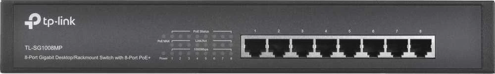 Šakotuvas TP-Link 8-PORT GIGABIT POE+ SWITCH - .