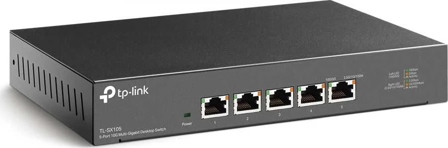 Šakotuvas TP-Link 5-PORT 10G MULTI-GIGABIT SWITCH - 5 10G RJ45 PORTS