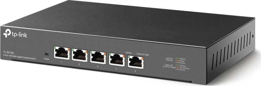 Šakotuvas TP-Link 5-PORT 10G MULTI-GIGABIT SWITCH - 5 10G RJ45 PORTS