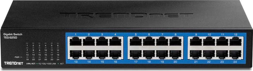 Šakotuvas Jungiklis TRENDnet 24-PORT GIGABIT DESKTOP SWITCH