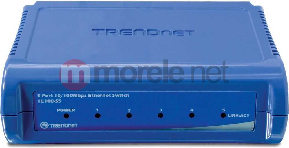 TRENDNET 5 prievadų 10/100Mbps jungiklis