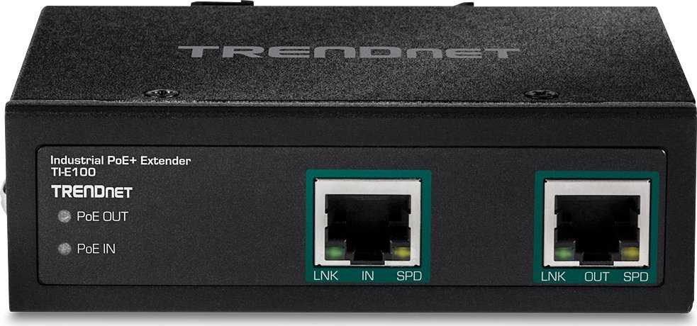 Jungiklis TRENDnet TRENDnet Industrial Gbit PoE+ plėstuvas 100m 802.3af/at