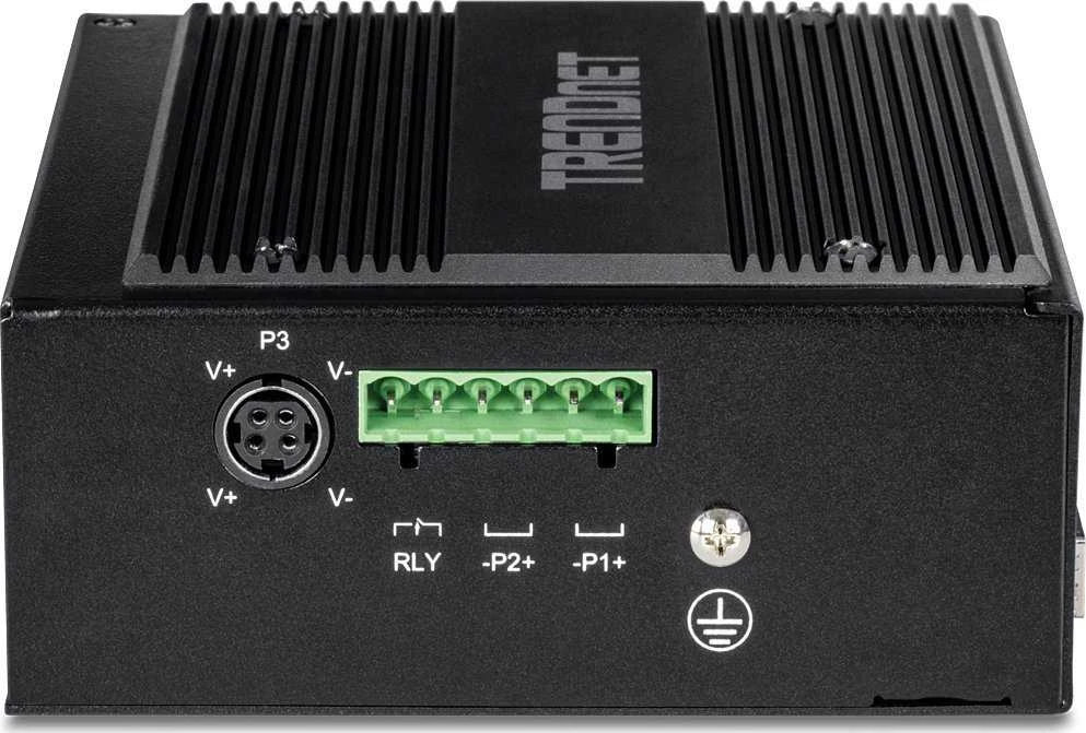 Šakotuvas Switch TRENDnet TI-BG104 10-portowy pramoninis Gigabit PoE DIN Rail niezarządzany