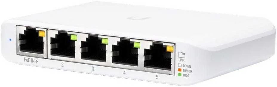 Šakotuvas Ubiquiti USW-Flex vidaus/lauko 5Port Poe Gigabit jungiklis | Ubiquiti