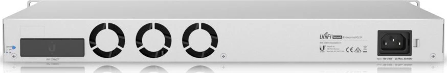 Ubiquiti | Unifi komutatorius | USW-EnterpriseXG-24 | Valdomas L3 | Montuojamas į lentyną | Gigabito Ethernet (varinis) jungčių kiekis: 24 | SFP+ jungčių kiekis: 2x 25G SFP | Maitinimo šaltinio tipas: vidinis