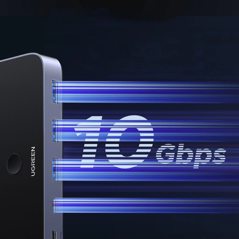 Ugreen jungiklis USB-C USB-A 10Gb/s - pilka