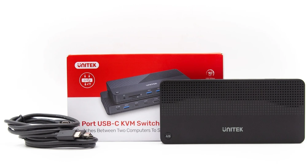 UNITEK D1077A KVM HUB USB-C KVM HDMI 2.0 PD 100W 11in1