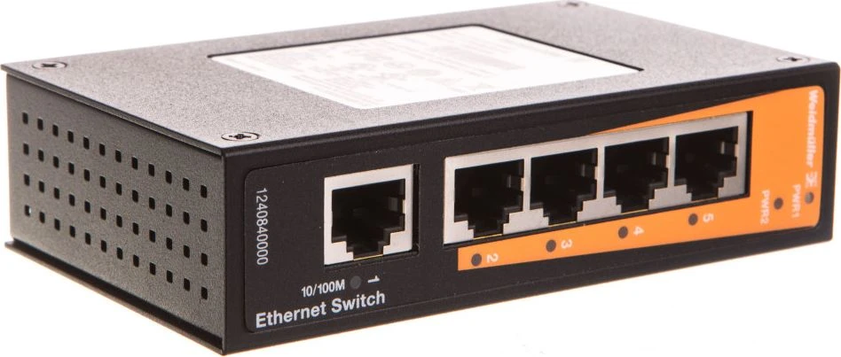 Šakotuvas Weidmueller Weidmüller IE-SW-BL05-5TX, Nevaldomas, Greitas Ethernet (10/100), Visiškai dvipusis
