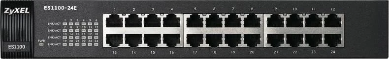 Šakotuvas Jungiklis ZyXEL 24x FE ES1100-24E Metall