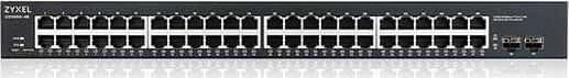Šakotuvas Zyxel GS1900-48 50 prievadų Gigabit Web Smart jungiklis, 48x gigabit RJ45, 2x SFP v2