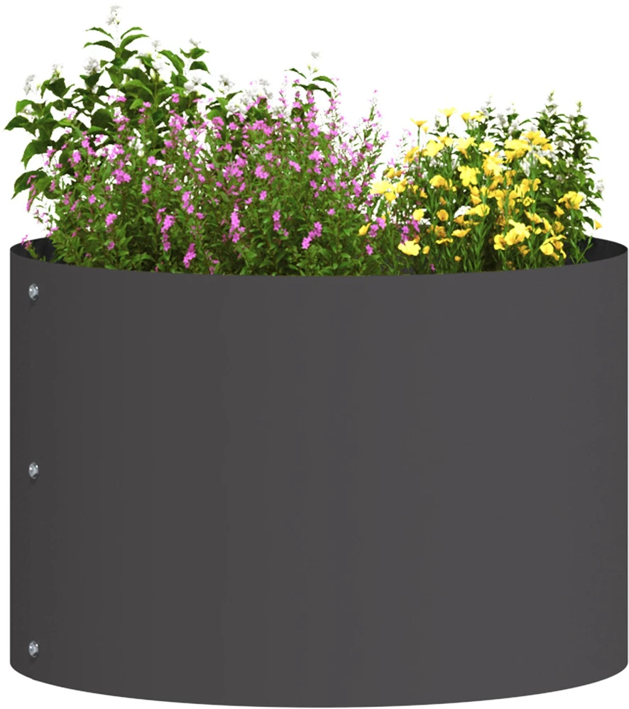 Vazonų žiedas Juoda 30 x 30 x 20 cm Šaltai valcuotas plienas