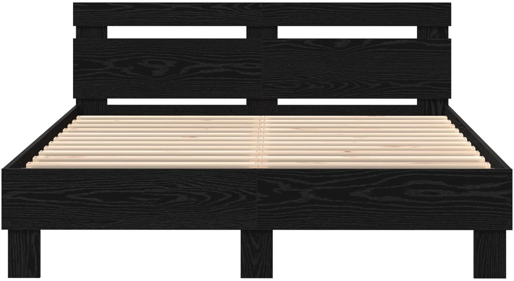 Lovos rėmas Juodas ąžuolas 150 x 200 cm Apdirbta mediena