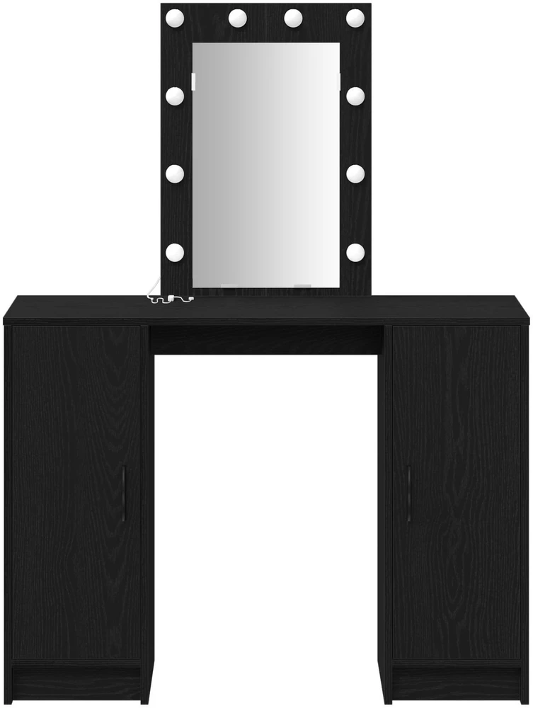 Makiažo stalas Juoda 102 x 33 x 135 cm Apdirbta mediena