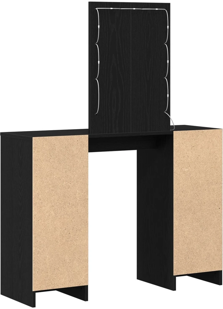 Makiažo stalas Juoda 102 x 33 x 135 cm Apdirbta mediena