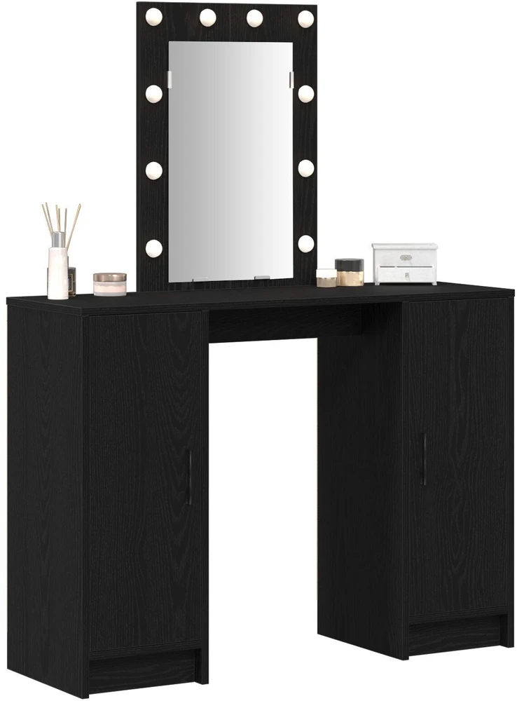 Makiažo stalas Juoda 102 x 33 x 135 cm Apdirbta mediena