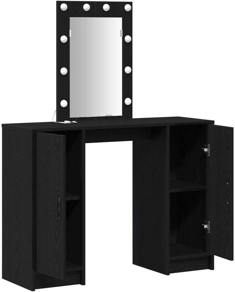Makiažo stalas Juoda 102 x 33 x 135 cm Apdirbta mediena