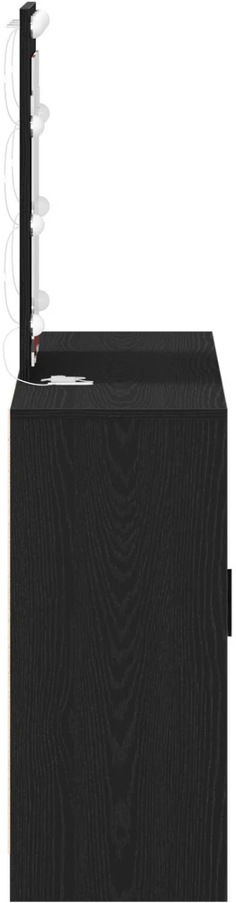 Makiažo stalas Juoda 102 x 33 x 135 cm Apdirbta mediena