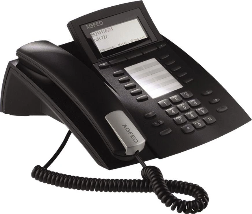 Agfeo Juodas fiksuotojo ryšio telefonas