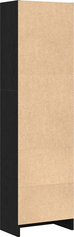 Knygų lentyna, juodo ąžuolo spalvos, 40x24x143 cm, inžinerinė mediena