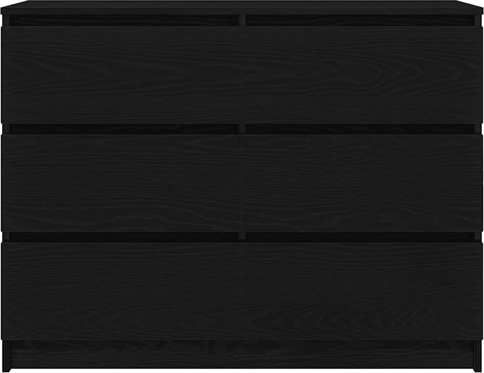 indauja juodas ąžuolas 100x35x76 cm inžinerinė mediena
