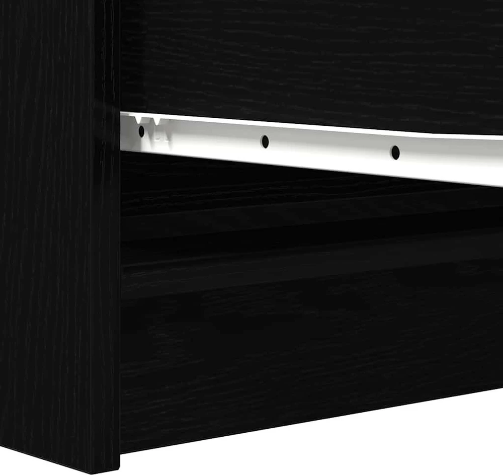indauja juodas ąžuolas 100x35x76 cm inžinerinė mediena