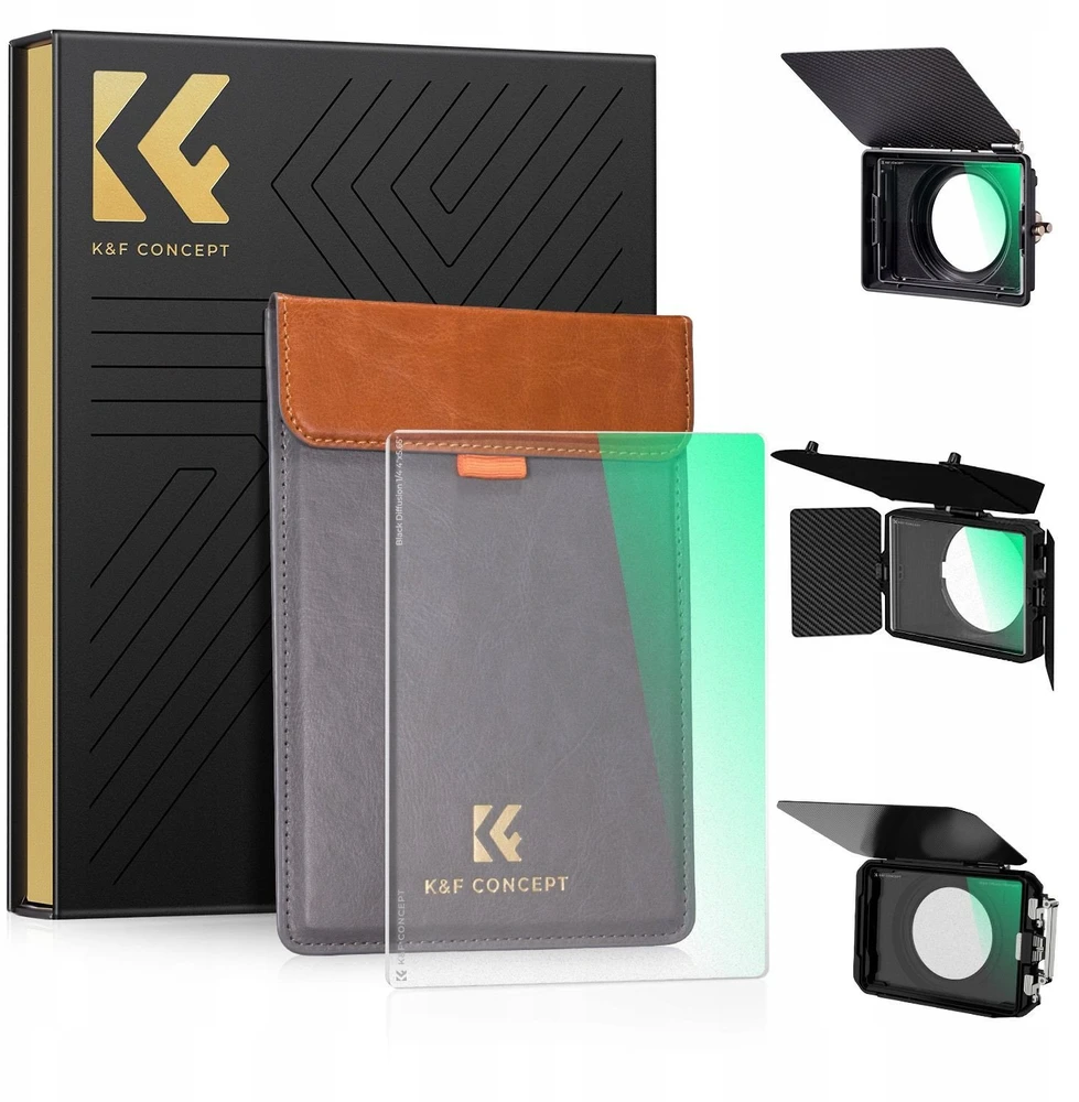 Filtras K&F Filtras Filmowy Juodas Mist 1/4 Matte Box Tilta Smallrig 4x5.65 / K&F Concept / KF01.2451