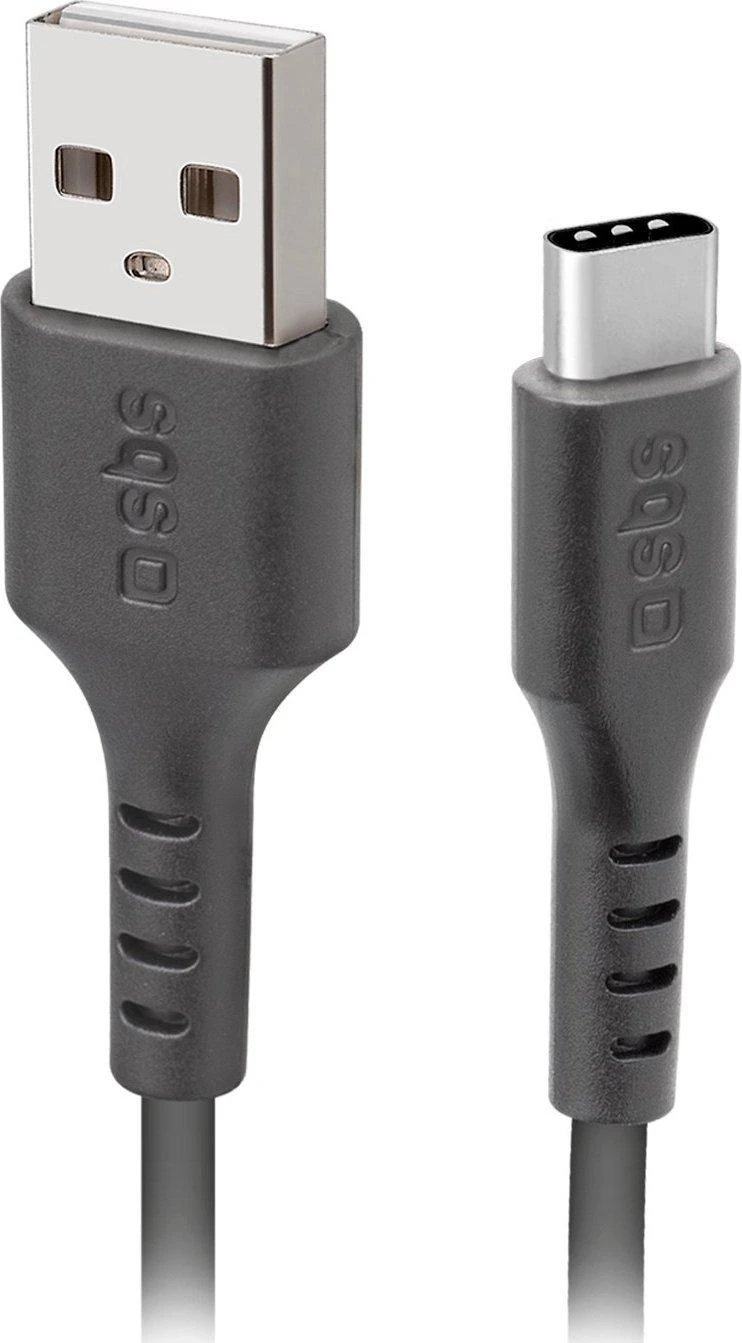 SBS TECABLETC220K USB-A - USB-C kabelis 2 m - juodos spalvos