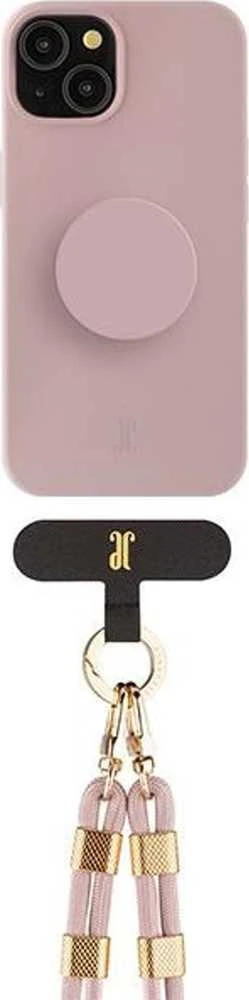 JE 3in1 PopGrip Apple iPhone 15 6.1" dėklas telefonui rožinės spalvos 30494 (Just Elegance)