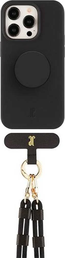 JE 3in1 PopGrip Apple iPhone 15 Pro 6.1" dėklas telefonui juodos spalvos 30485 (Just Elegance)