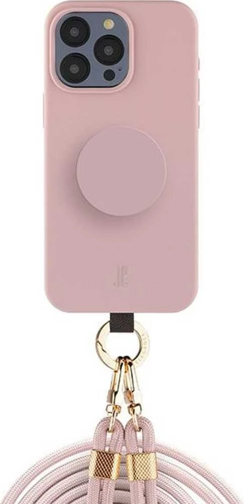 JE 3in1 PopGrip Apple iPhone 15 Pro 6.1" dėklas telefonui rožinės spalvos 30495 (Just Elegance)