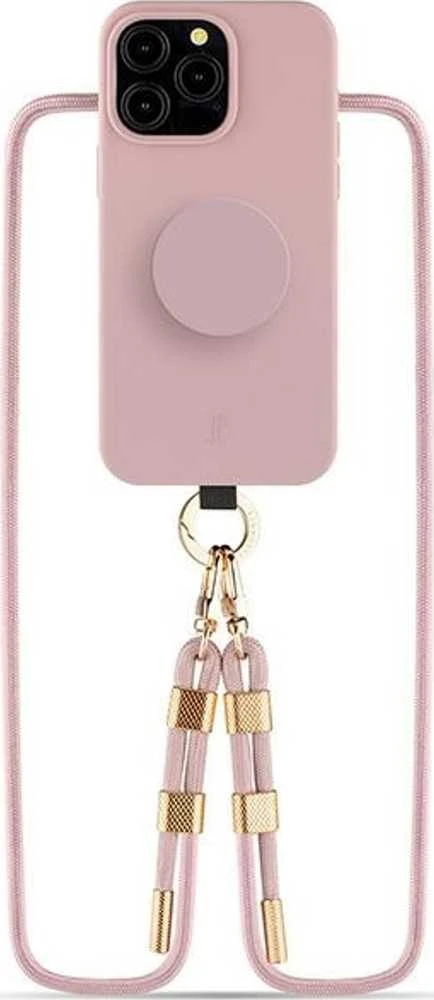 JE 3in1 PopGrip Apple iPhone 15 Pro 6.1" dėklas telefonui rožinės spalvos 30495 (Just Elegance)