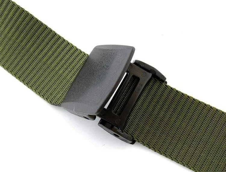 Bq48B Khaki spalvos vyriškas diržas su sagtimi