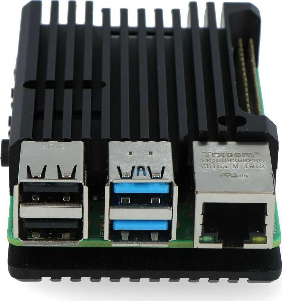 justPi korpusas Raspberry Pi 4B - aliuminis - juodas - LT-4B03
