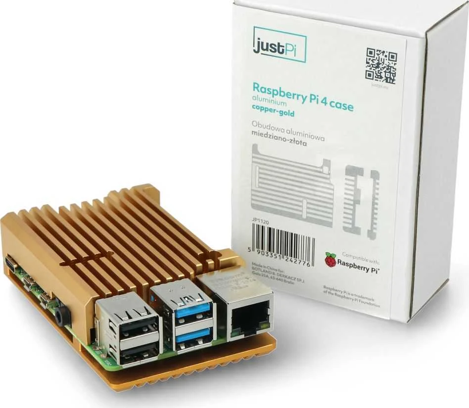 Raspberry Pi 4 aliumininis korpusas