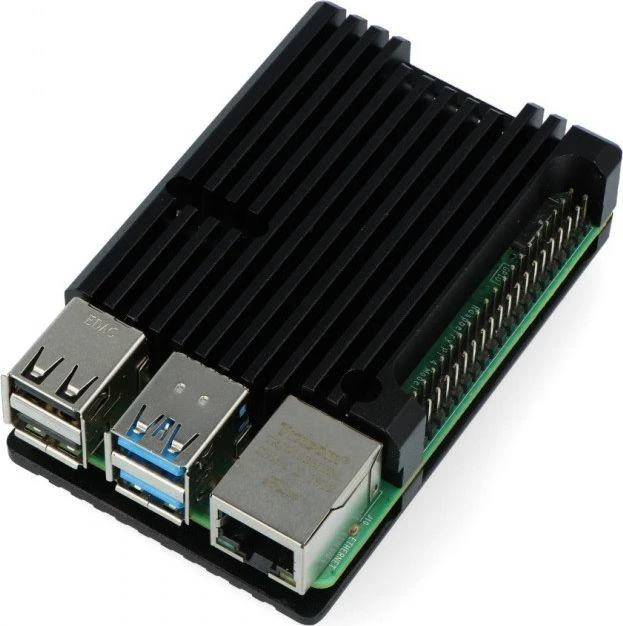 Raspberry Pi 4B aliumininis korpusas su radiatoriumi