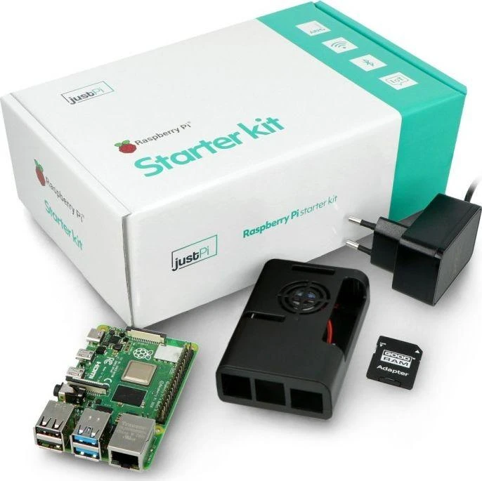 JustPi Raspberry Pi 4B pilnas startinis komplektas