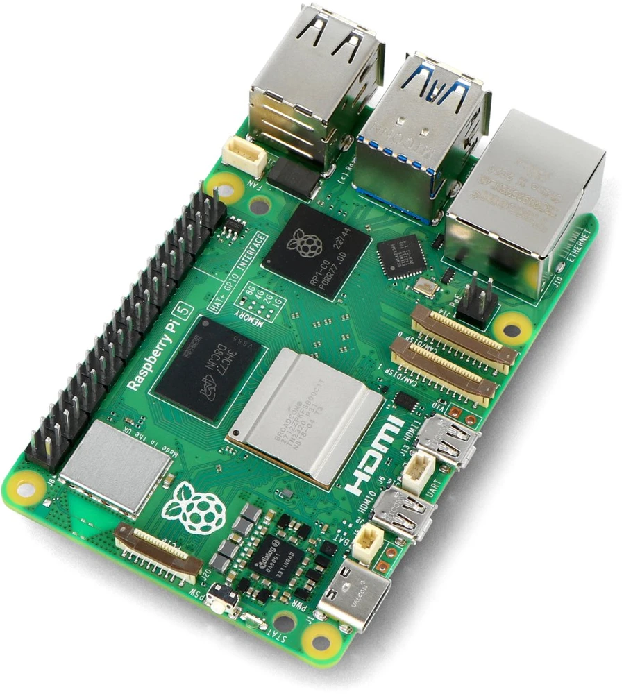 justPi Full Kit – Raspberry Pi 5 WiFi 8 GB RAM + monitorius + 32 GB Micro SD + oficialūs priedai