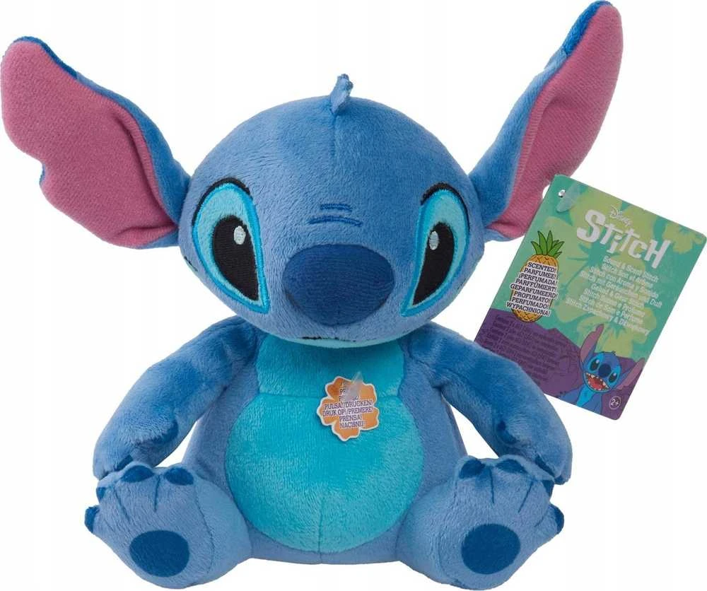 justplay JUST PLAY STITCH Pliušinis kvepiantis Stičas su garso efektais, 14 cm