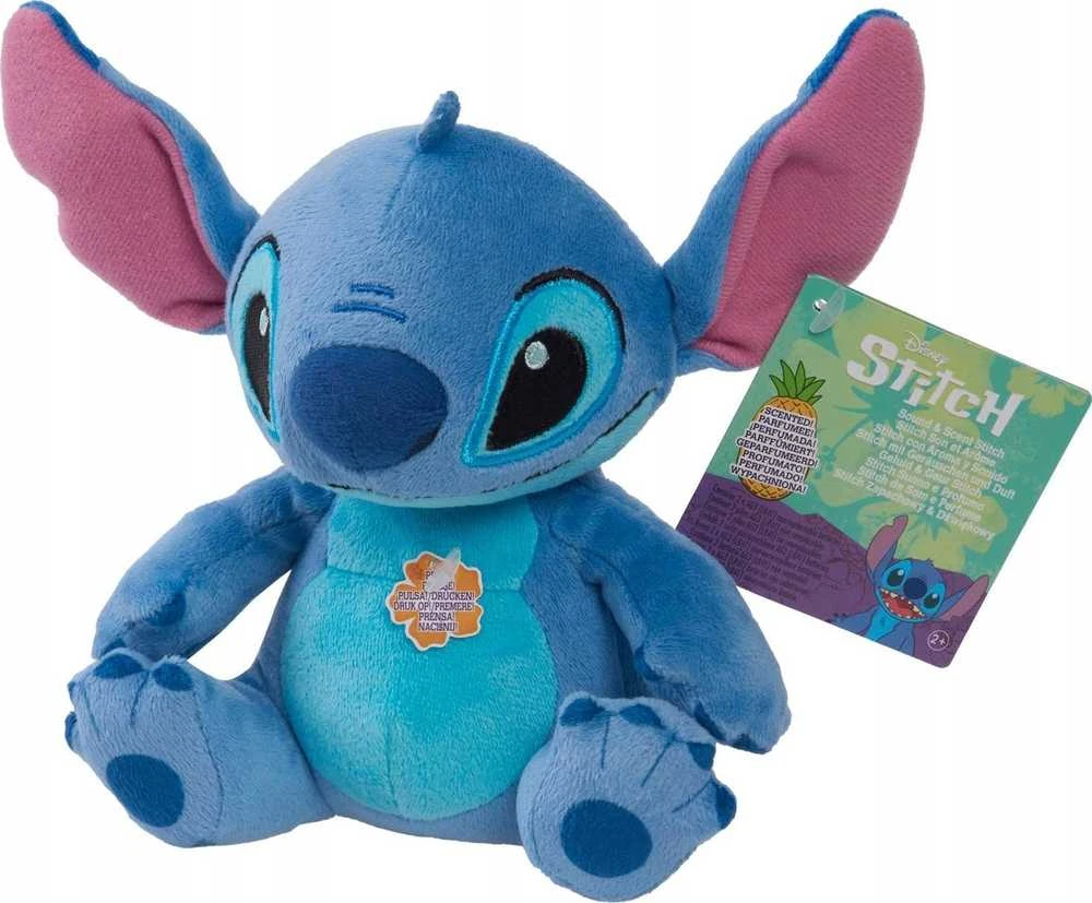 justplay JUST PLAY STITCH Pliušinis kvepiantis Stičas su garso efektais, 14 cm