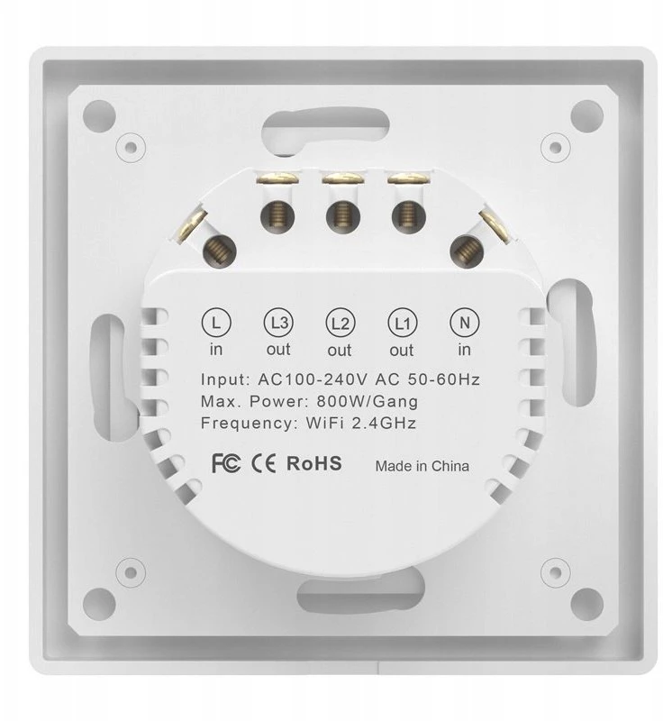 Avatto TS20-EU-W3 WiFi jutiklinis šviesos jungiklis