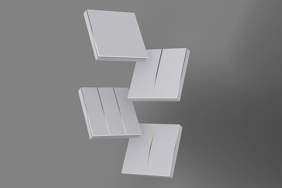 Jutiklinis „ZigBee“ šviesos jungiklis Avatto TS60-EU-W1 Single TUYA baltas.