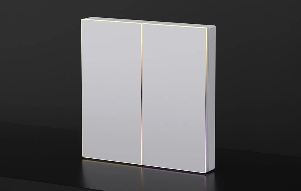 „ZigBee Avatto TS60-EU-W2“ jutiklinis šviesos jungiklis, dvigubas TUYA baltas.